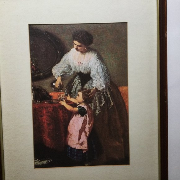 Vintage Gellman fine art prints "mother love" by Kraus 11" x 14" framed - Picture 3 of 8
